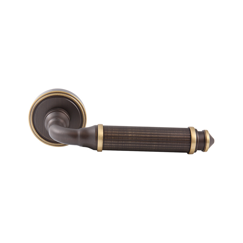 101-315 Retro reiner Kupfer Französischer Französisch Gold Indoor Split-Türgriff